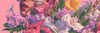 Blumenundschmetterlingpastellpinkkunstwerk | Digital Art | Kunstgattungen