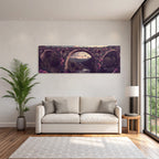 Bruecke Mit Blumen Schmetterlinge Und Fluss Landscape Traumhaft