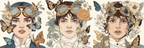 Fantasy Steampunk Charaktere Blumen Schmetterlinge | Digital Art | Kunstgattungen
