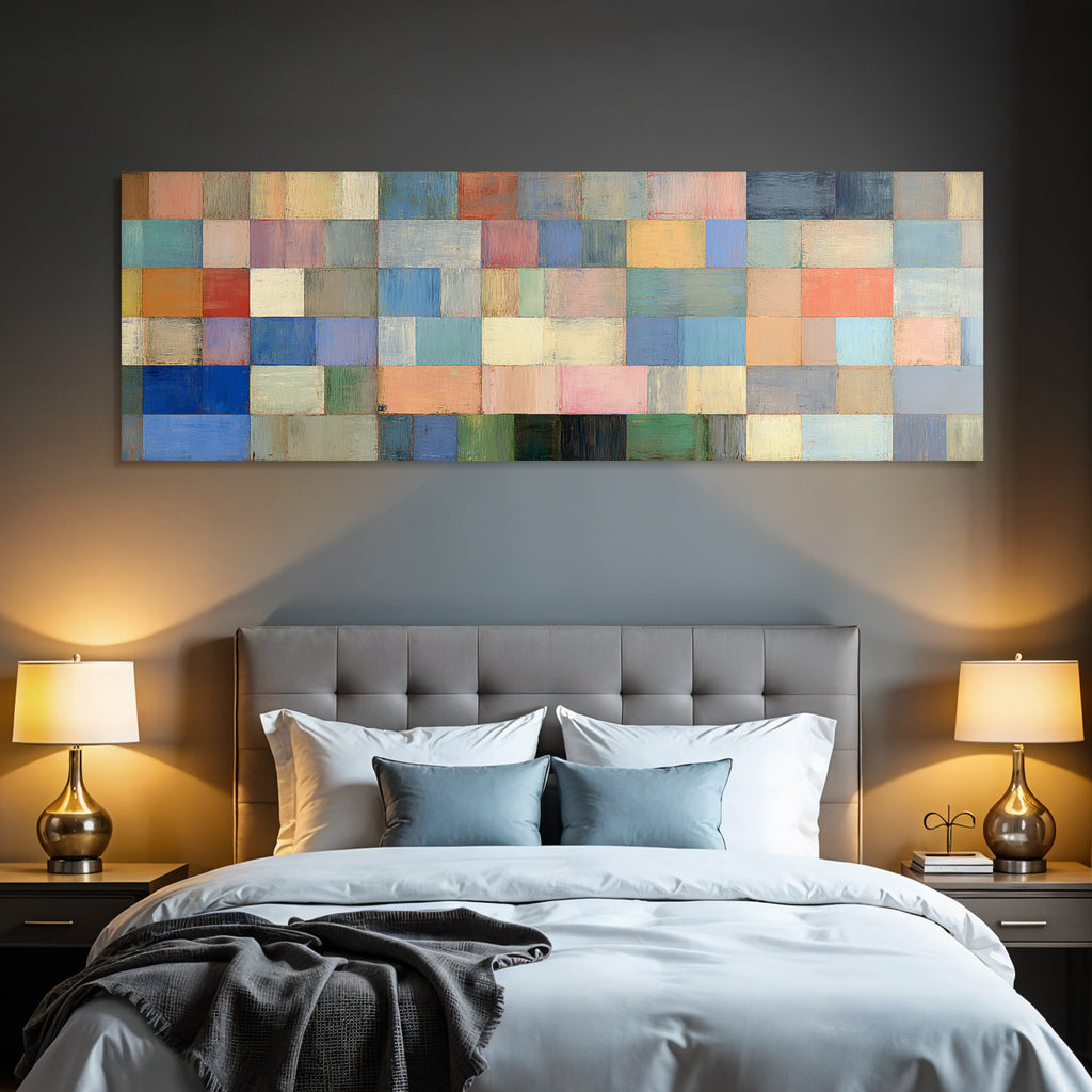Farbige Quadrate Abstrakte Kunst Mit Texturen