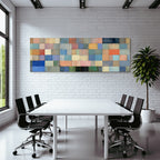 Farbige Quadrate Abstrakte Kunst Mit Texturen