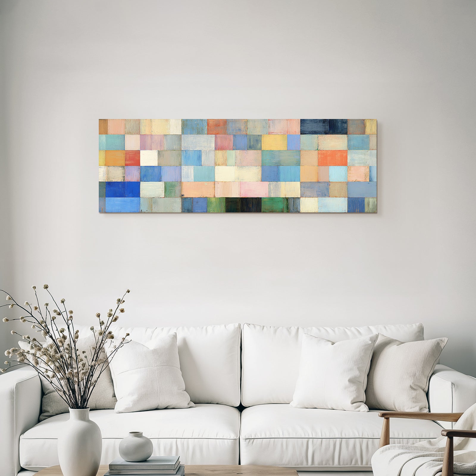 Farbige Quadrate Abstrakte Kunst Mit Texturen