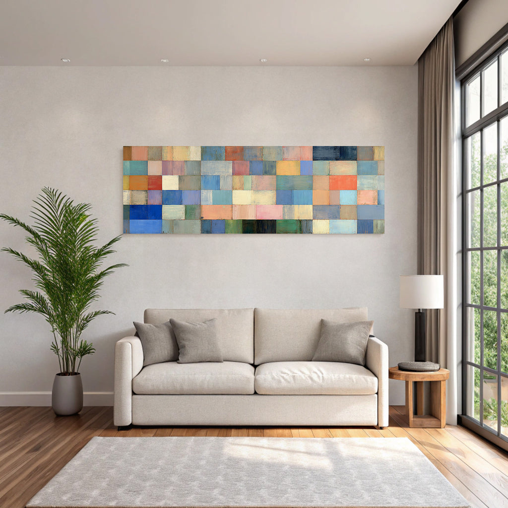 Farbige Quadrate Abstrakte Kunst Mit Texturen