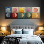Geometrische Formen Kreise Farbe Muster Minimalismus