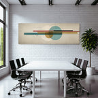 Moderne Abstracte Kunst Geometrische Formen Mit Farben Minimalistisch