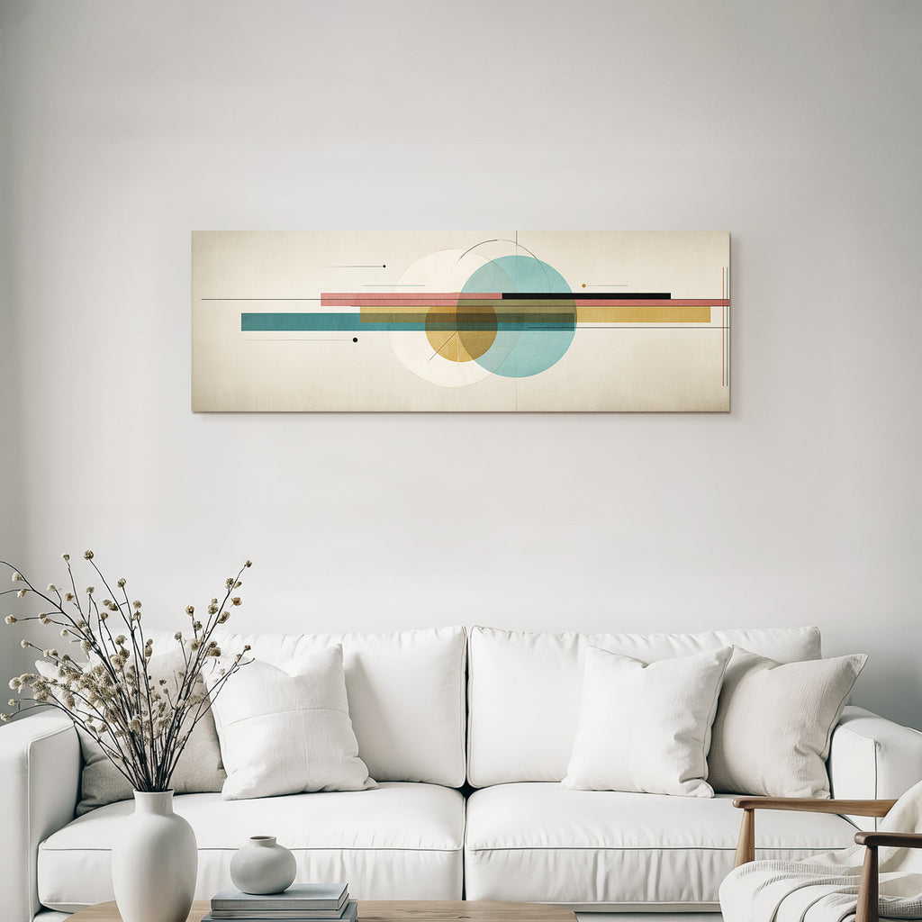 Moderne Abstracte Kunst Geometrische Formen Mit Farben Minimalistisch