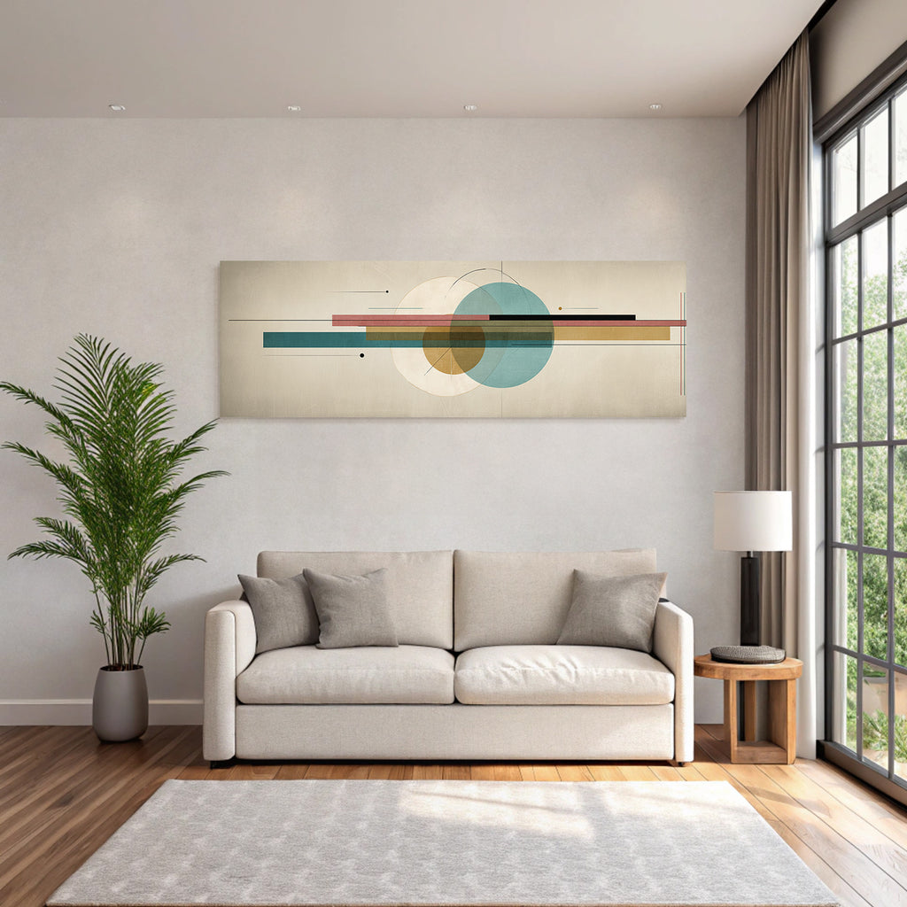 Moderne Abstracte Kunst Geometrische Formen Mit Farben Minimalistisch