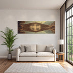 Traumlandschaft Bruecke Augen Butterflies Vegetation Reflexion Introspektion