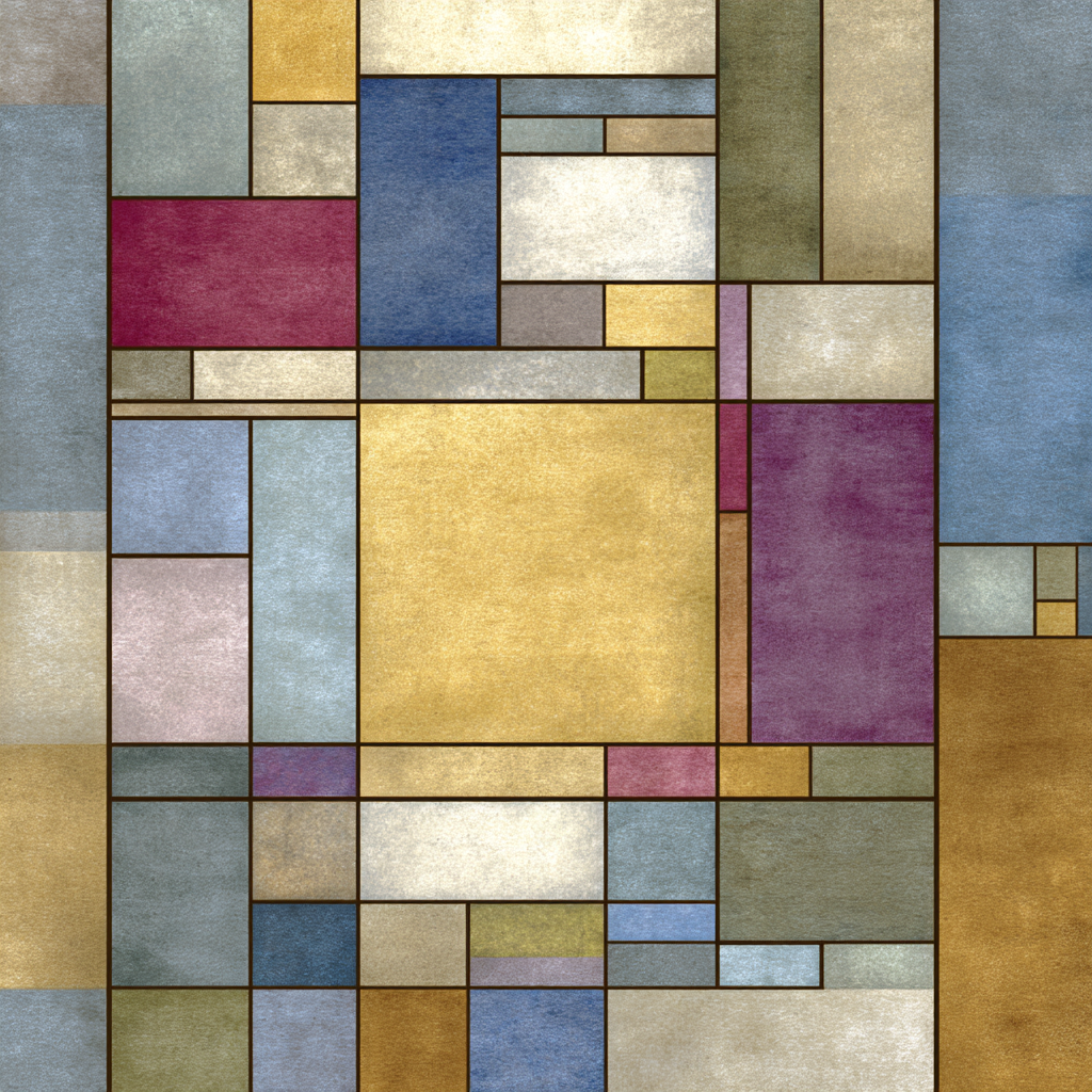 Abstracte Composition Geometrische Formen Erde Tonfarben | Digital Art | Kunstgattungen
