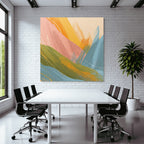 Abstrakte Digitale Kunst Mit Vibranten Farben Und Dynamischen Bruesten