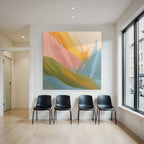 Abstrakte Digitale Kunst Mit Vibranten Farben Und Dynamischen Bruesten