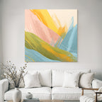 Abstrakte Digitale Kunst Mit Vibranten Farben Und Dynamischen Bruesten