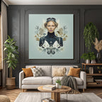 Moderne Surrealistische Fashion Und Natur Transformation