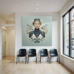 Moderne Surrealistische Fashion Und Natur Transformation