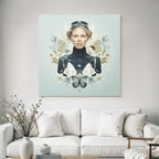 Moderne Surrealistische Fashion Und Natur Transformation