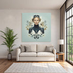 Moderne Surrealistische Fashion Und Natur Transformation