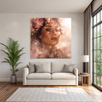 Portrait Mit Blumenkranz Und Sanfter Belichtung