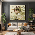 Steampunk Goggles Blumen Und Schmetterlinge Fantasy Kunst