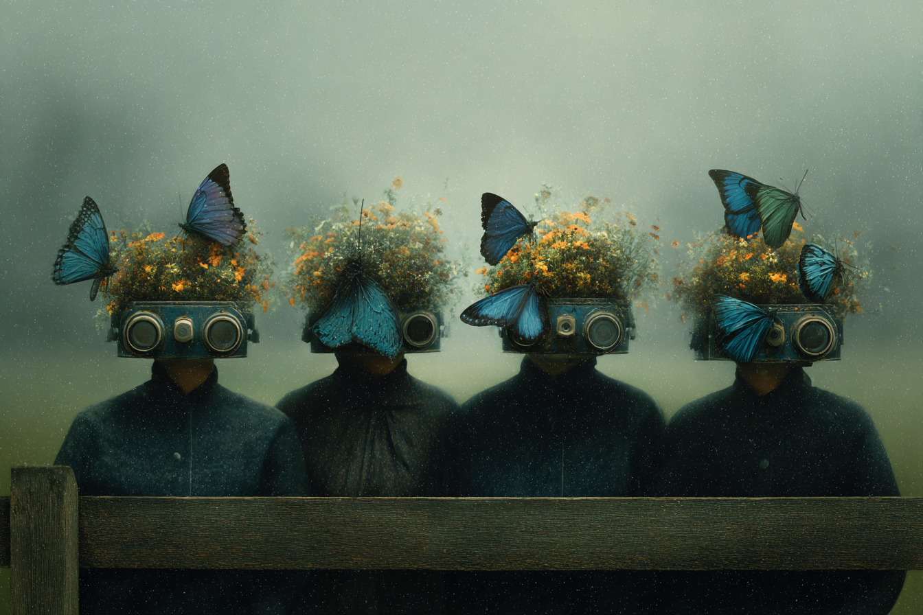 Blumige Frauen Und Kameras Traforen In Der Natur | Digital Art | Kunstgattungen
