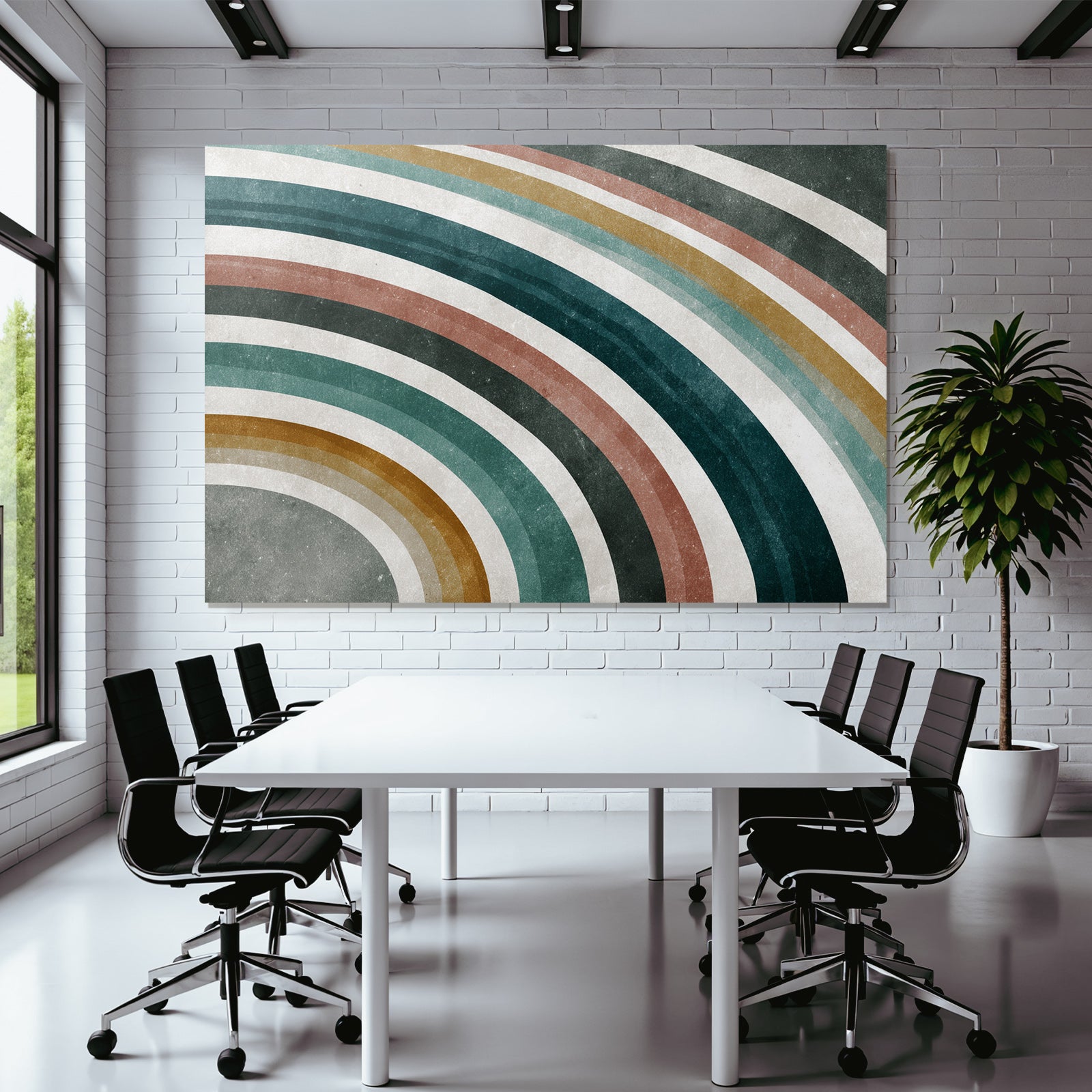 Stylisierte Abstrakte Design Mit Gekuerrten Linien Auf Texturiertem Hintergrund