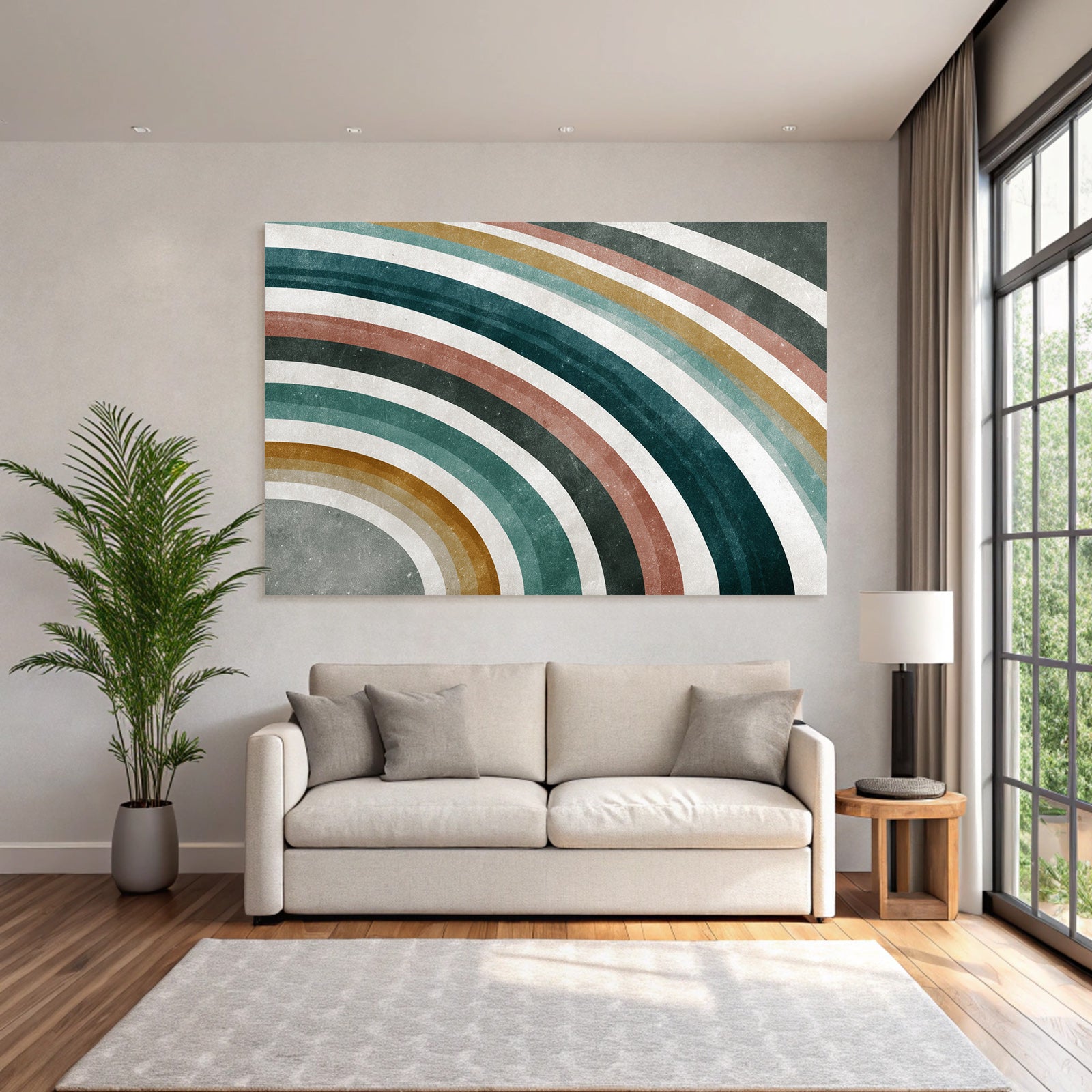 Stylisierte Abstrakte Design Mit Gekuerrten Linien Auf Texturiertem Hintergrund