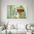 Vintage Stil Outfit Mit Blumenhut Und Goggles Vintage Aesthetic