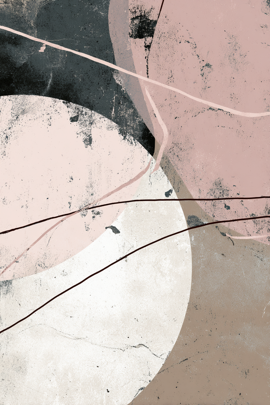 Abstracte Kunst Rotbraun Weiss Pink Moderne Innenarchitektur | Fine Art und Malerei | Kunstgattungen