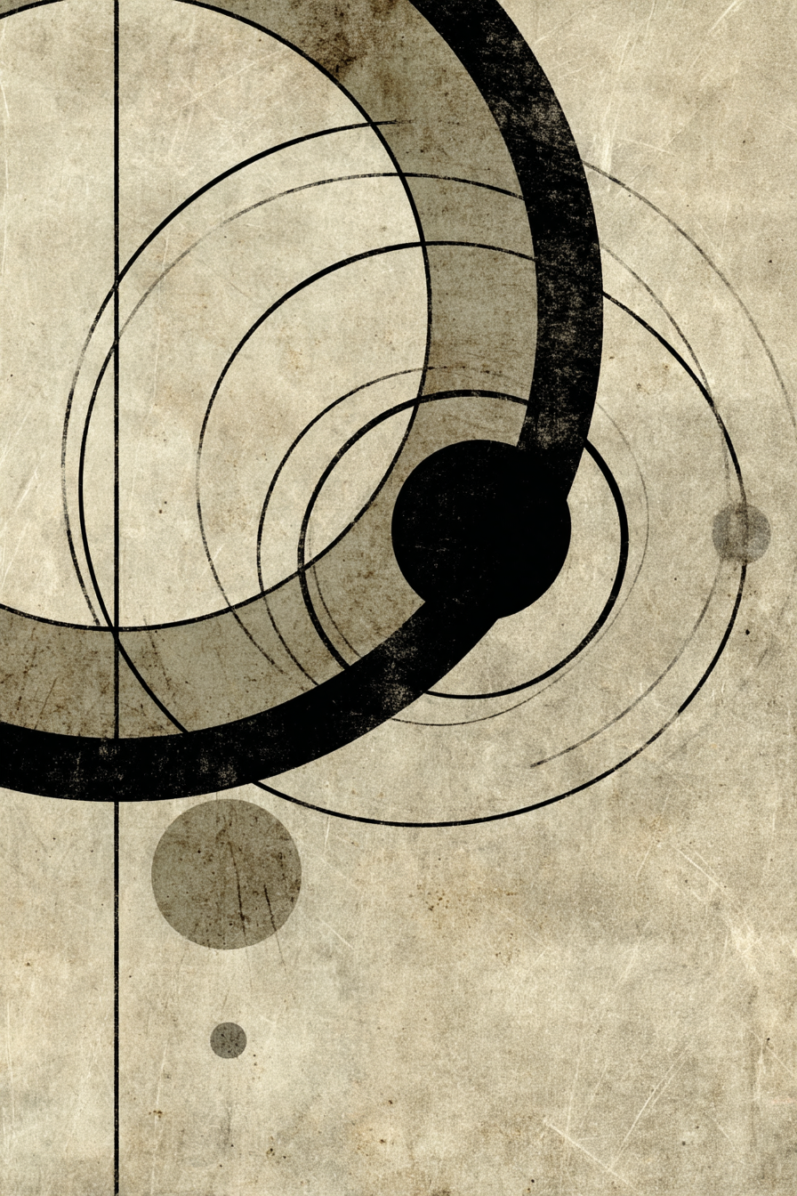 Abstrakte Kunst Mit Geometrischen Formen Auf Texturiertem Hintergrund | Fine Art und Malerei | Kunstgattungen