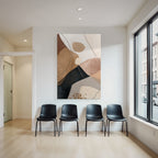 Abstrakte Kunst Organische Formen Erden Ton Weiche Linien Modern Grafikdesign