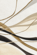 Abstraktes Design Fliessende Linien Beige Braun Schwarz Weisser Hintergrund | Fine Art und Malerei | Kunstgattungen