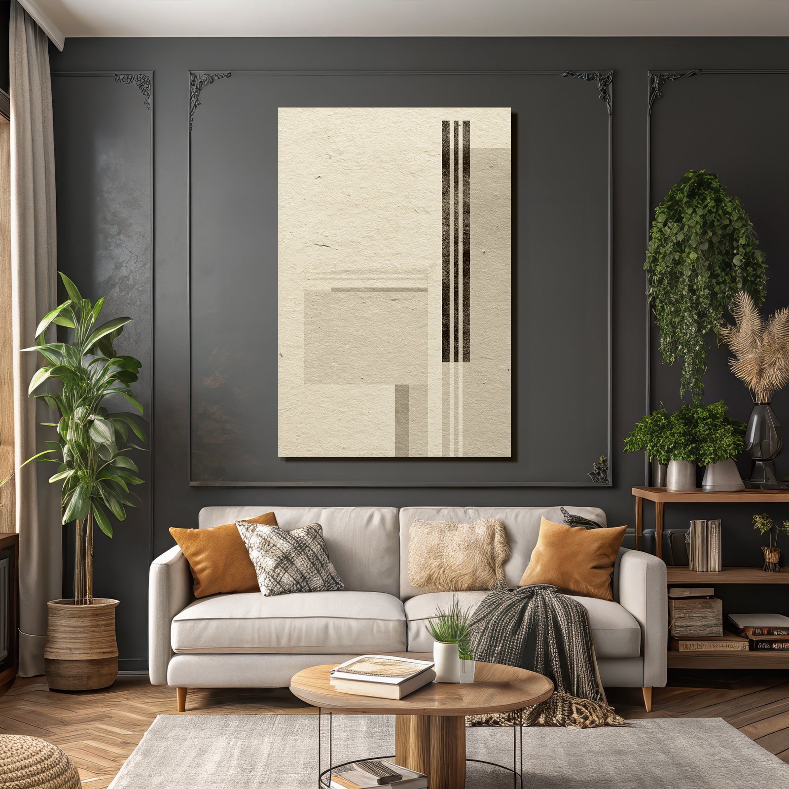 Abstraktes Design Geometrische Formen Neutrale Toene