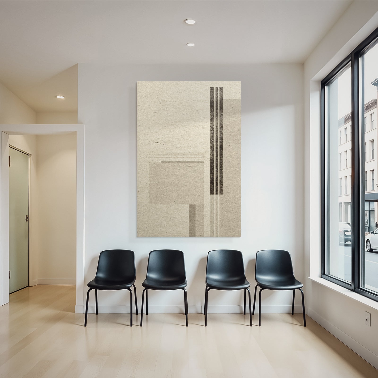 Abstraktes Design Geometrische Formen Neutrale Toene