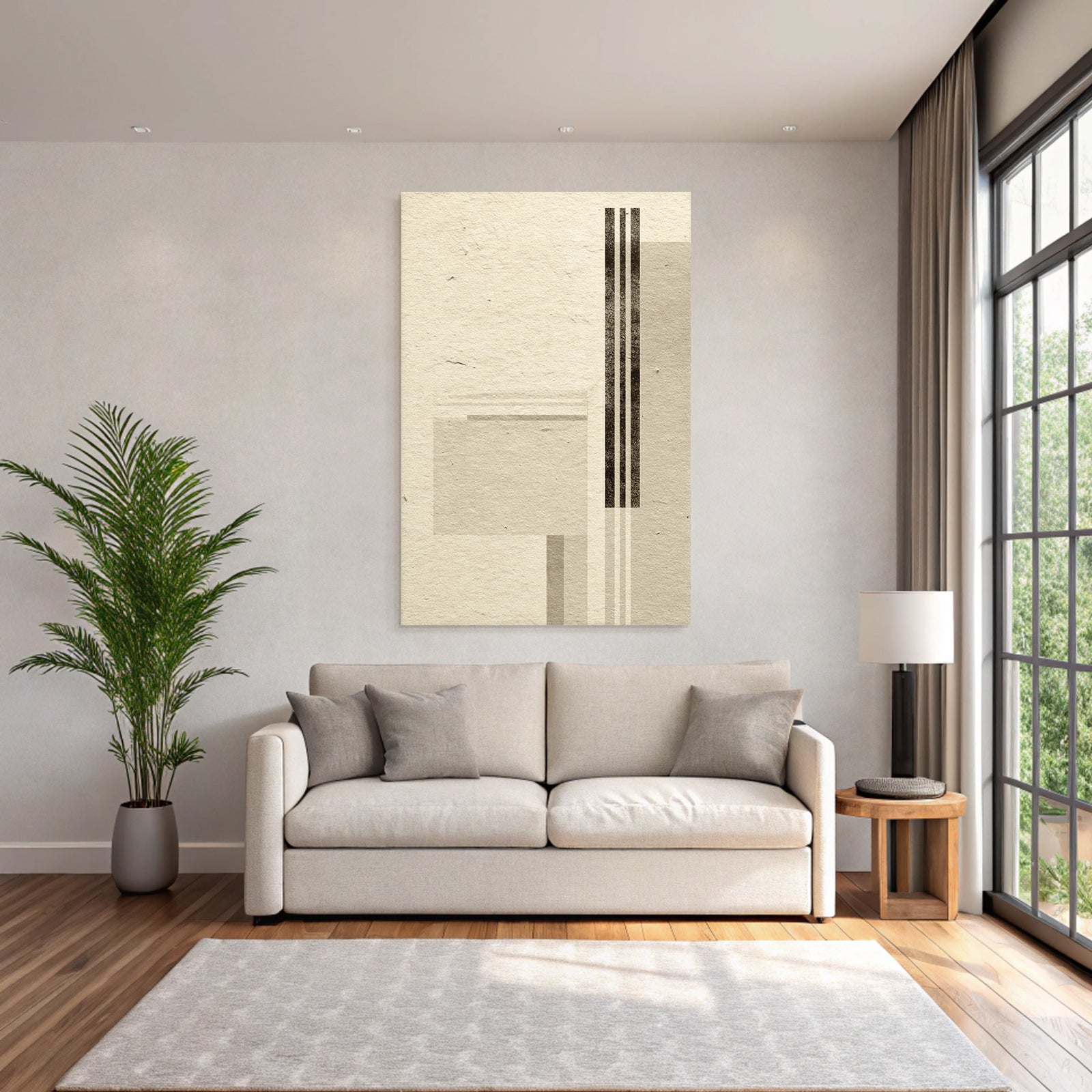 Abstraktes Design Geometrische Formen Neutrale Toene