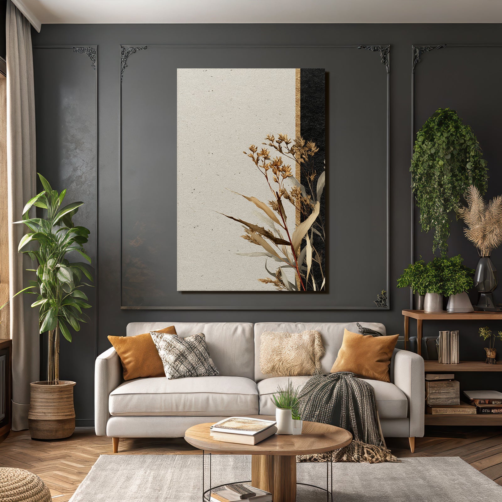 Behoelt Botanische Illustrationen Mit Texture Hintergrund