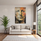 Kuenstlerische Darstellung Eines Faces Mit Contrastreichem Design