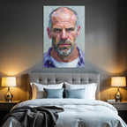 Rugged Mann Portrait Oelmalerei Kunstwerk