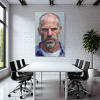 Rugged Mann Portrait Oelmalerei Kunstwerk