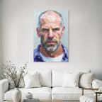 Rugged Mann Portrait Oelmalerei Kunstwerk