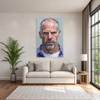 Rugged Mann Portrait Oelmalerei Kunstwerk