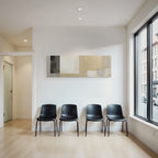Abstracte Kunst Beige Grau Und Weiss Rechteckige Formen