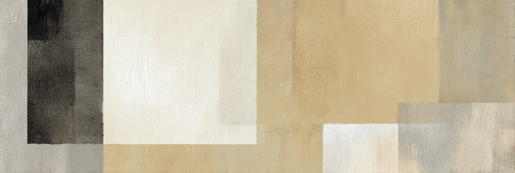 Abstracte Kunst Beige Grau Und Weiss Rechteckige Formen | Fine Art und Malerei | Kunstgattungen