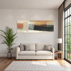 Abstracte Kunst Mit Farbe Geometrische Formen Muster