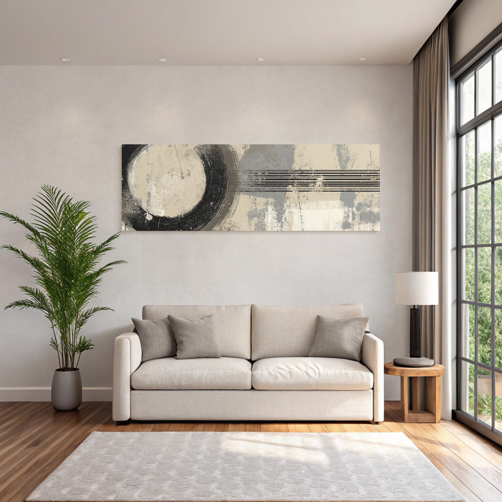Abstrakte Kunst Mit Texturen Und Farben Neutrale Palette Modernes Design