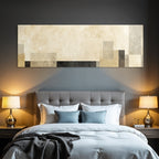Abstraktes Design Rechteckige Formen Beige Grau Schwarz Texture Hintergrund