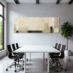 Abstraktes Design Rechteckige Formen Beige Grau Schwarz Texture Hintergrund