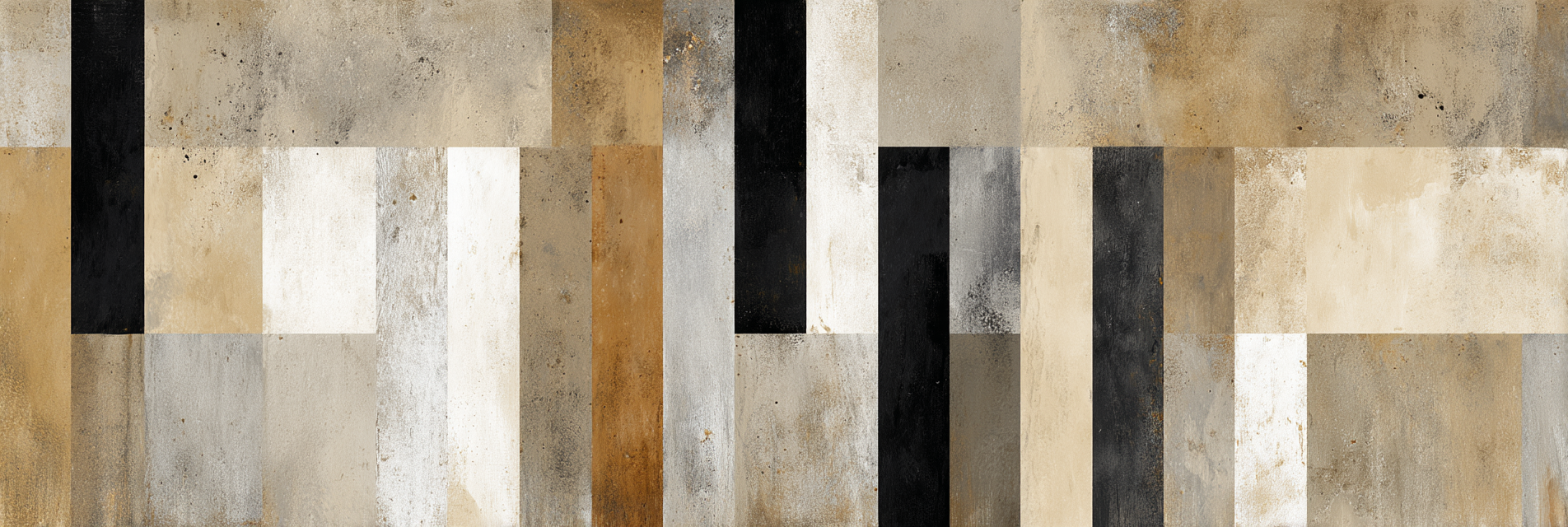 Abstraktes Kunstwerk Patchwork Farben Beige Grau Schwarz Geometrische Formen | Fine Art und Malerei | Kunstgattungen