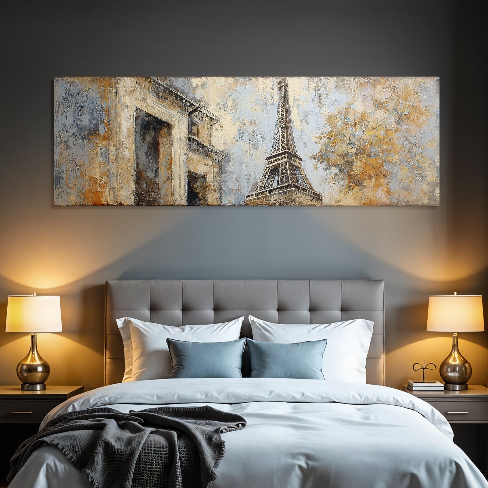 Eiffelturm Paris Kunst Abstrakt Texturiert Malerei