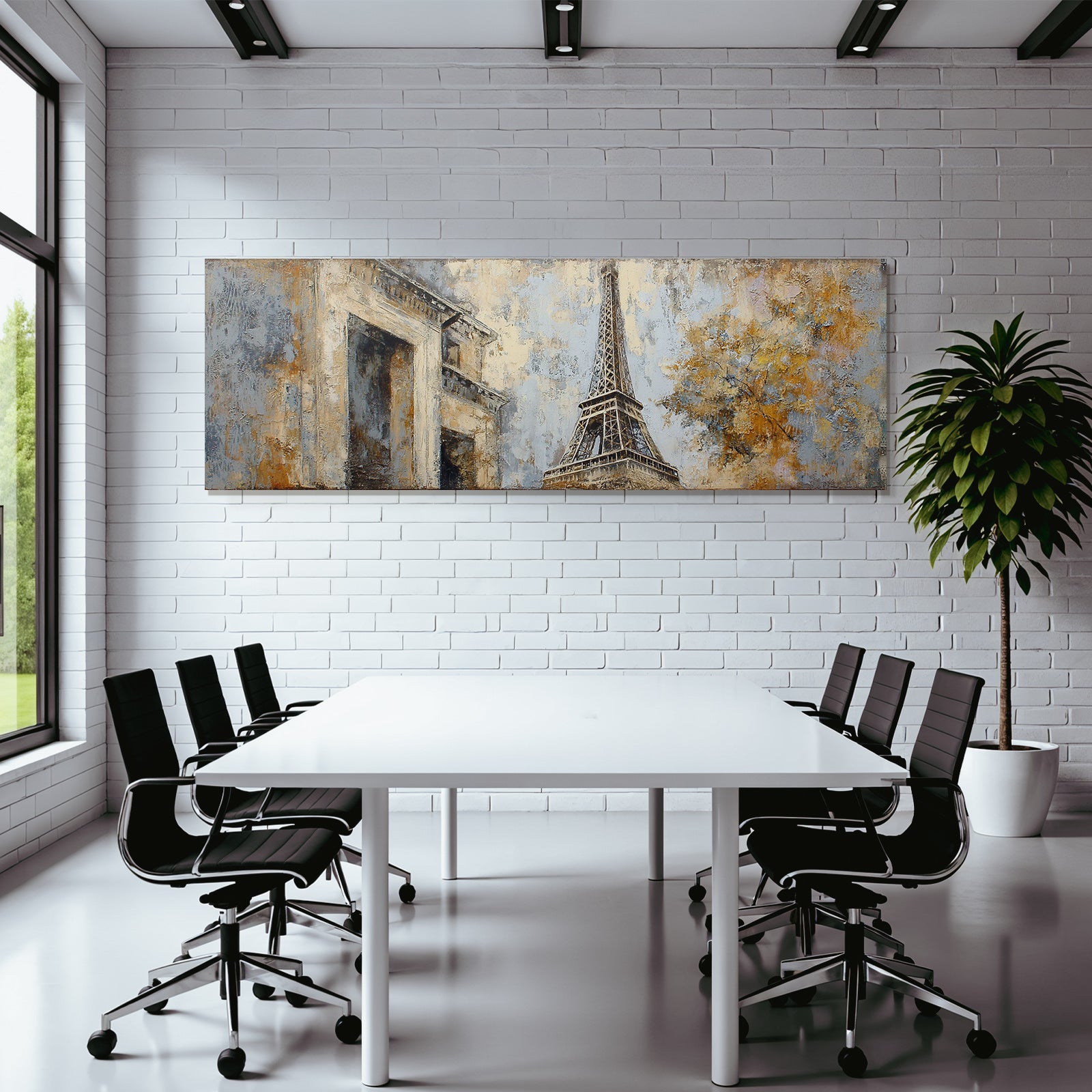Eiffelturm Paris Kunst Abstrakt Texturiert Malerei