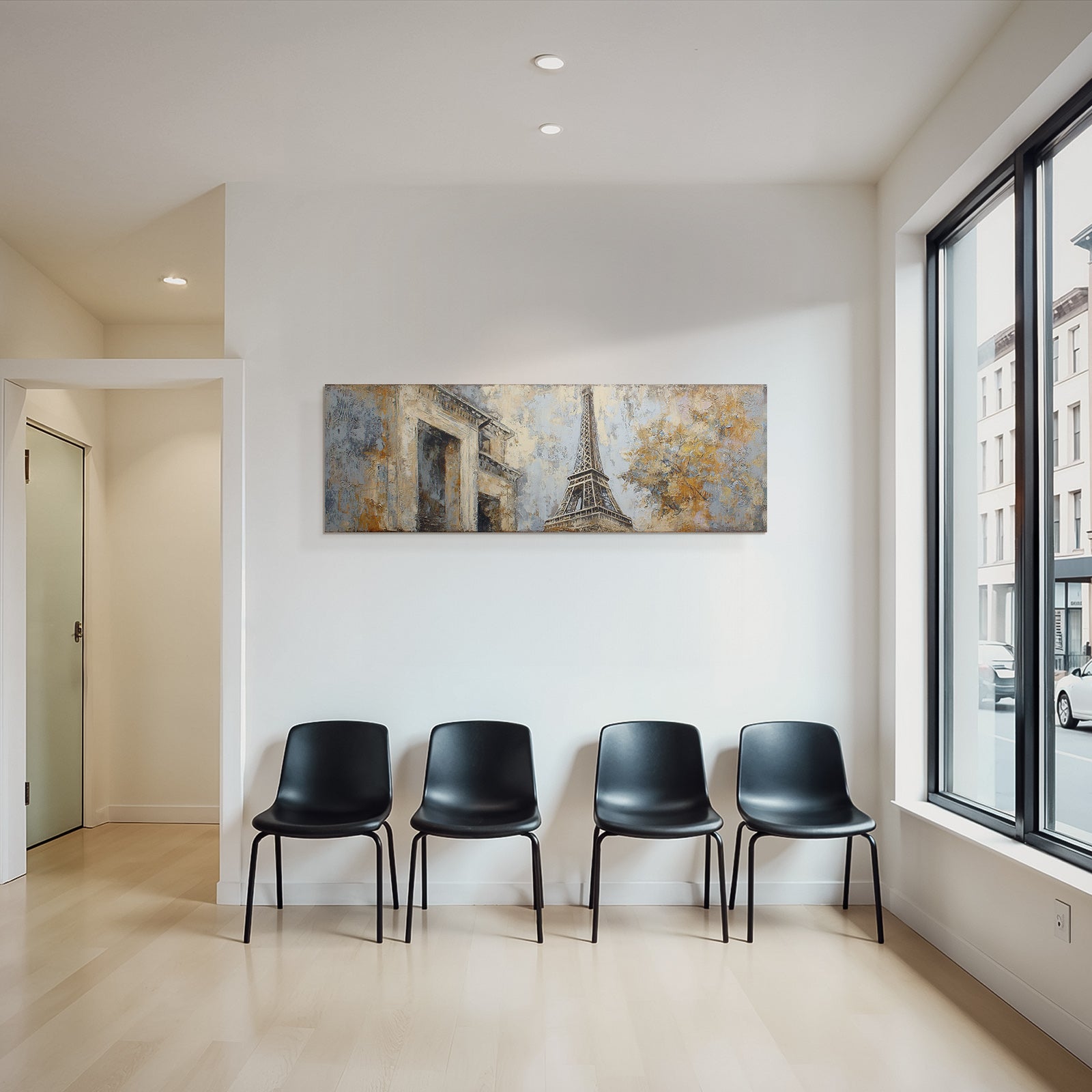 Eiffelturm Paris Kunst Abstrakt Texturiert Malerei