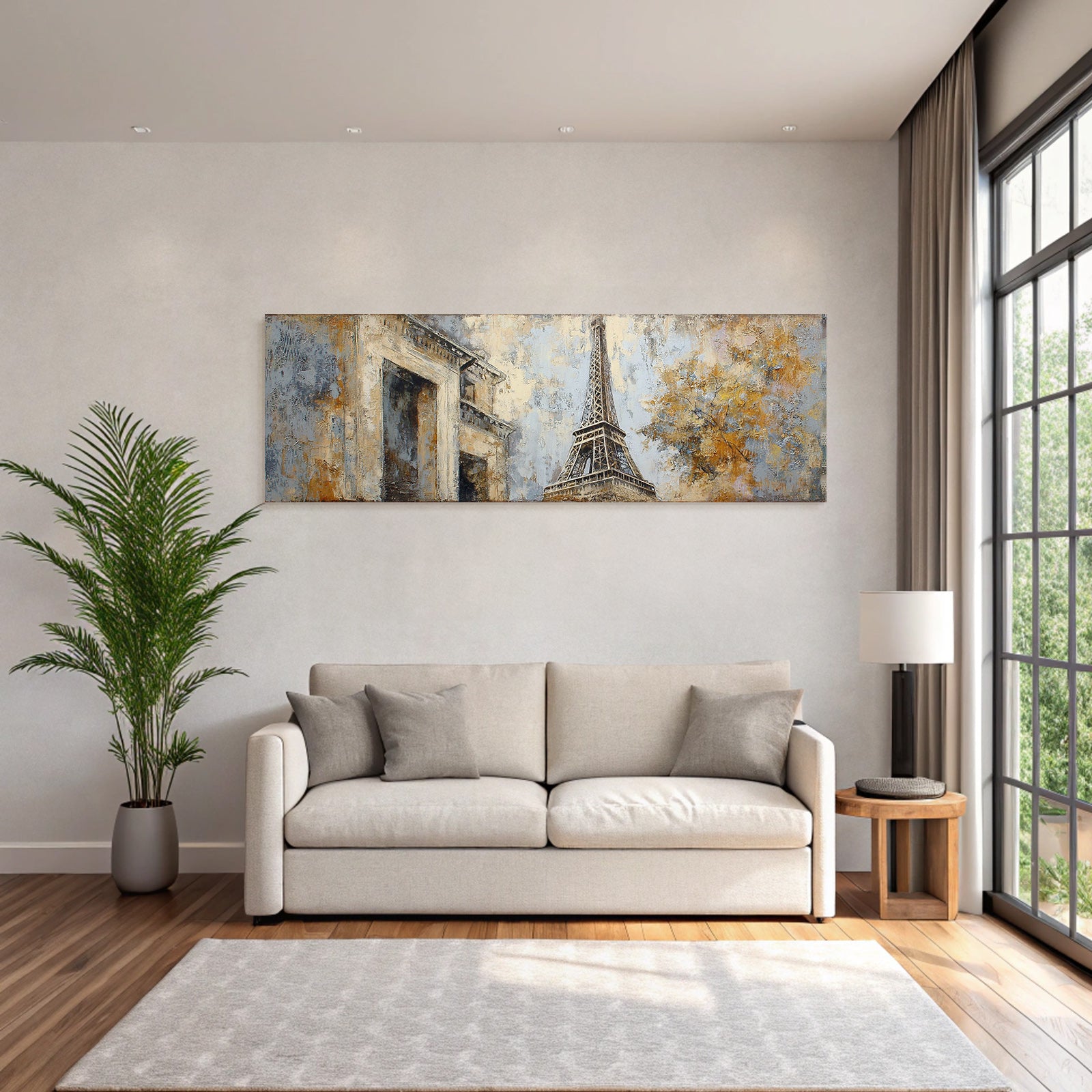 Eiffelturm Paris Kunst Abstrakt Texturiert Malerei
